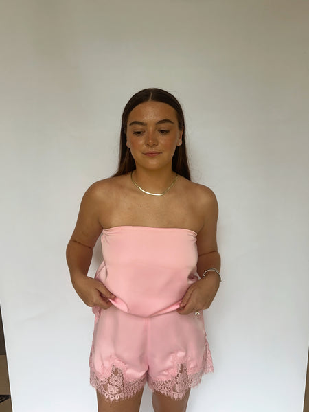 Pink Lace Set