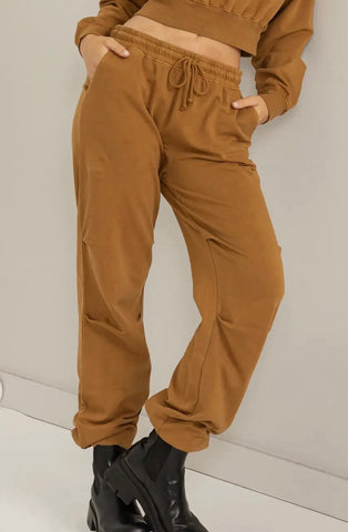 Pale Brown Sweat Pants