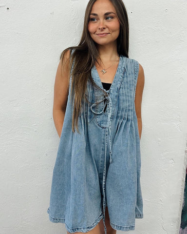 Denim Romper