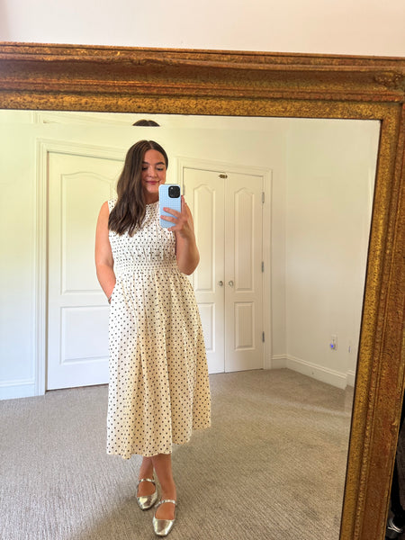 Polka Dot Midi Dress