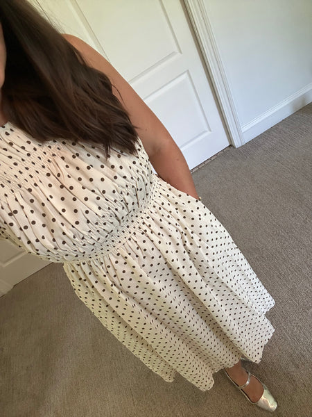 Polka Dot Midi Dress