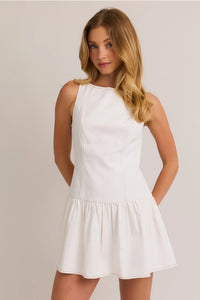 White Denim Dress