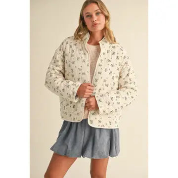 Floral Quilted Jacket