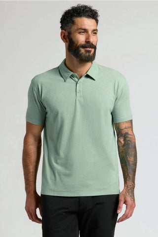 Heather Slate Green Classic Polo