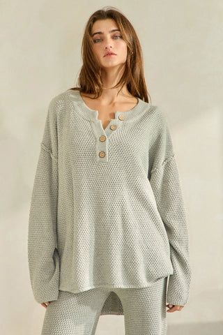 Textured Oversize Henty Top