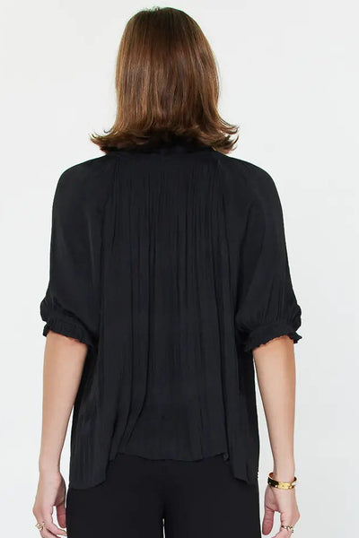 Black Pleated Top