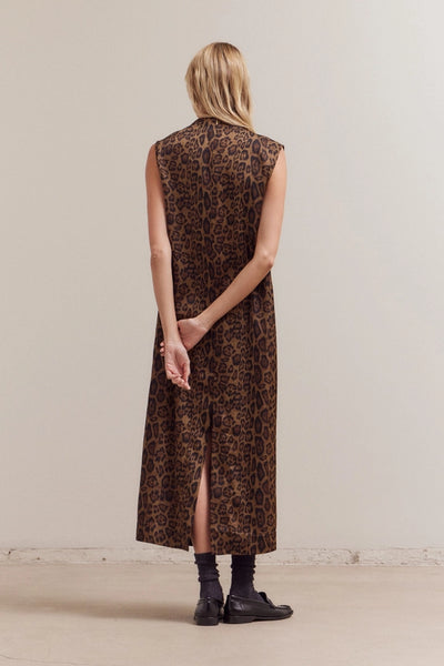 Leopard Mock Neck Dress