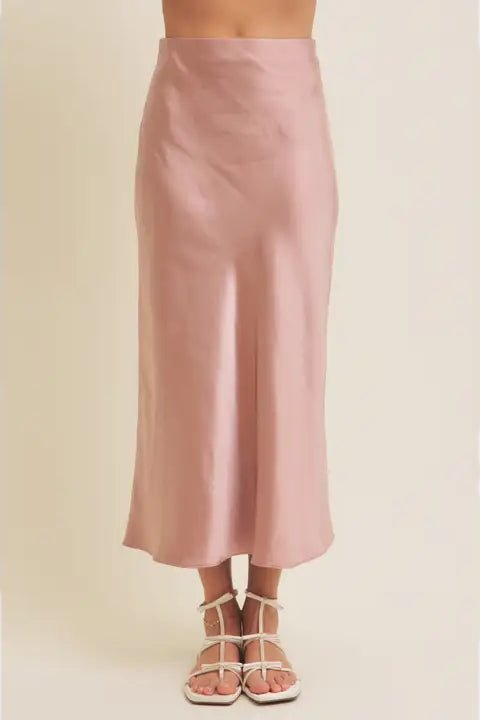 Pink Silk Skirt