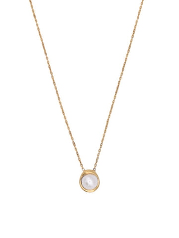 Farrah B Gold Pearl Necklace