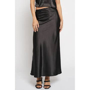 Satin Black Skirt